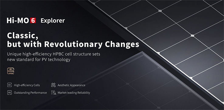 LONGI meluncurkan panel surya Hi-MO6 baru