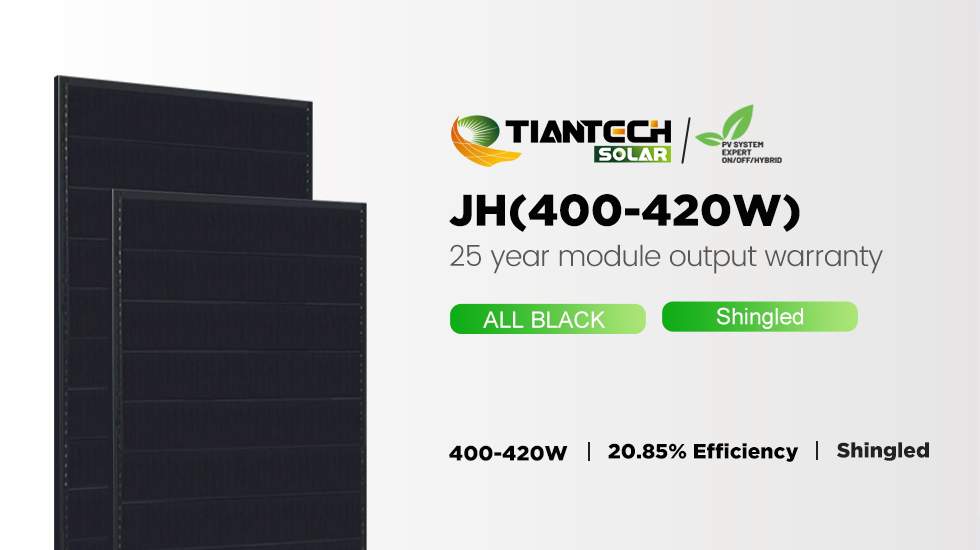 410W Shingled All Black Panel Menonjol Dari Panel Fotovoltaik Eropa