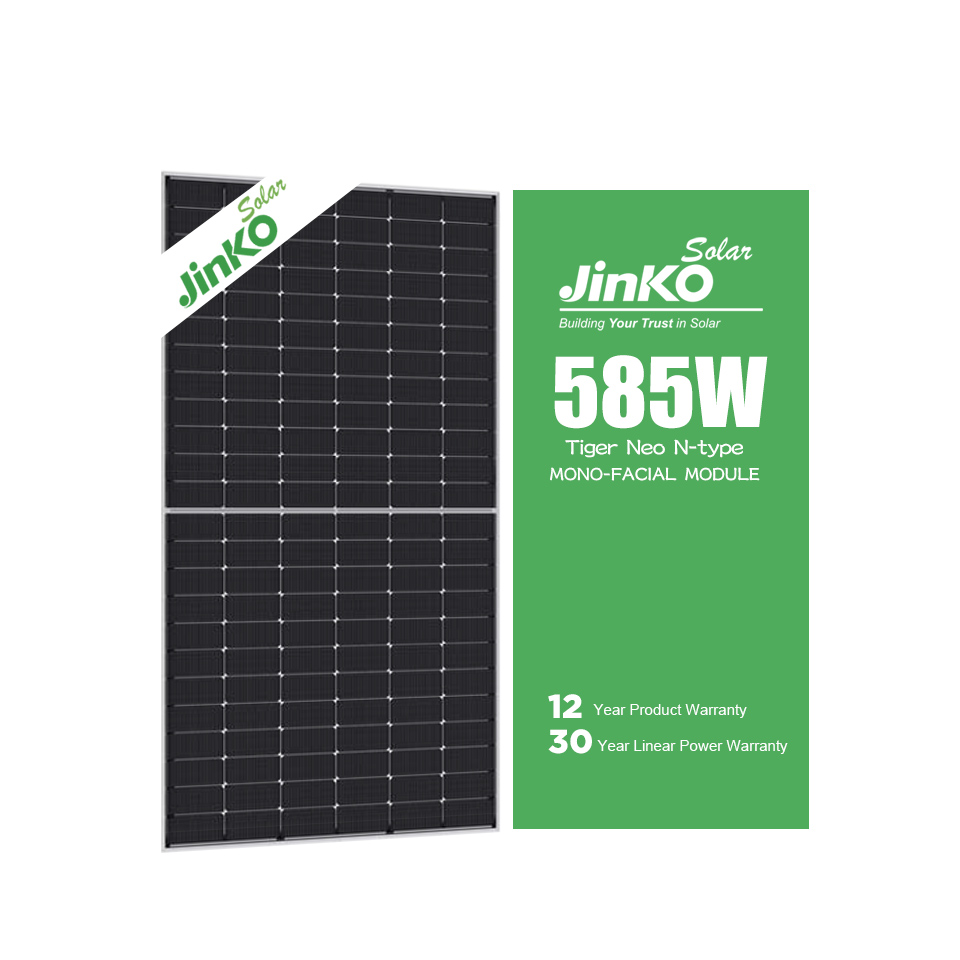 Modul Bifacial Jinko Tiger Neo 560W 570W 580W Panel Surya Tipe N Setengah Sel